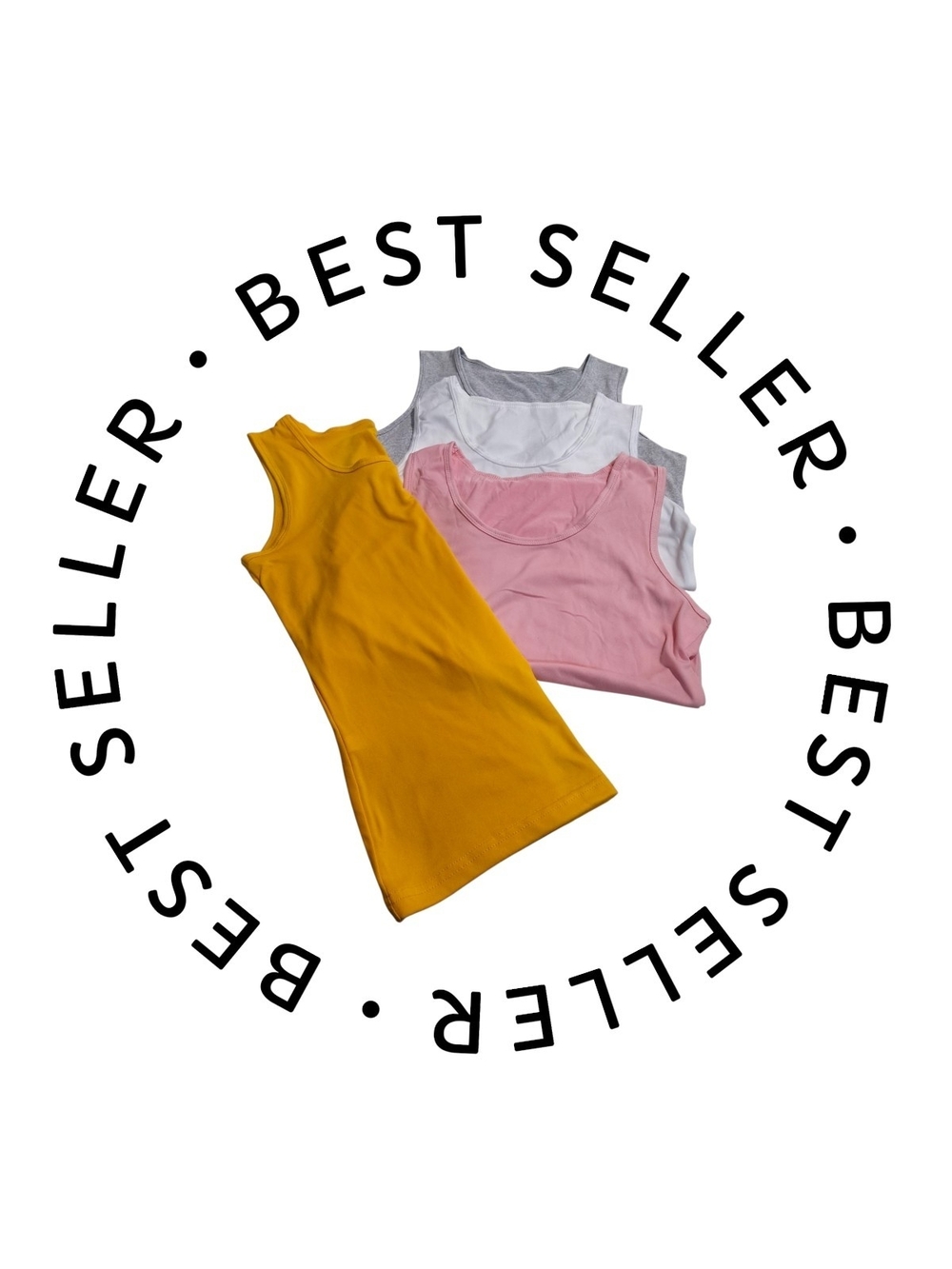 Womens Tank Tops 4 Pack - Yellow, Pink, White, Gray NWOT